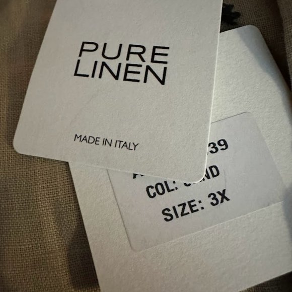 Modai 100 % Linen Tunic (Size 3X) - Picture 2 of 8